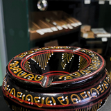 Moroccan Ceramic Lidded Ashtray | Teal Berber Design